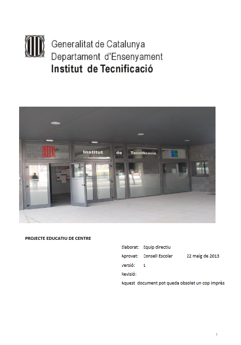 Document del centre